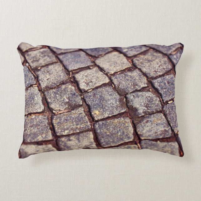 Cobblestones paving stones stones accent pillow (Front)