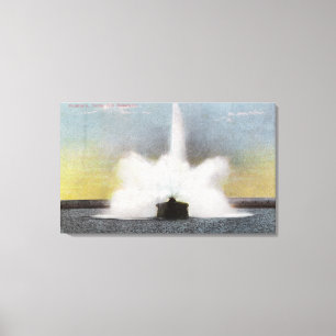 Cobbs Hill Reservoir Fountain View Canvas Print