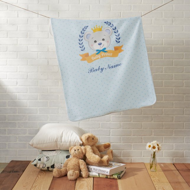 Cobertor de Bebê “Baby Prince Bear” Baby Blanket (In Situ)