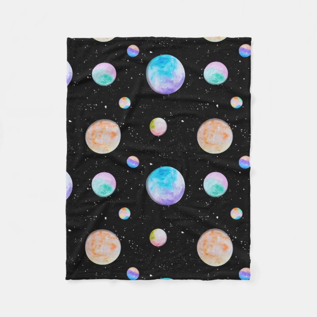 Cobertor Linha Galáxia de Tinta Fleece Blanket (Front)