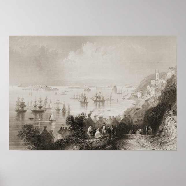 Cobh Harbour, Cork, Ireland Poster (Front)