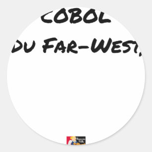 COBOL (Of Far-West) - Puns François City Classic Round Sticker