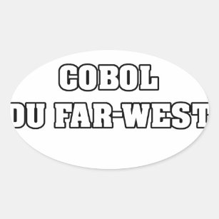 COBOL (OF the FAR-WEST) - Word games - François Oval Sticker