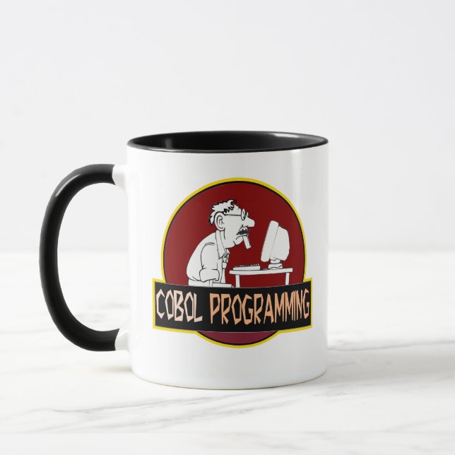 COBOL Programmer - Old-School Coding Legend  Mug (Left)