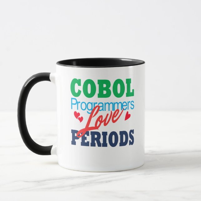 Cobol Programmers Love Periods Mug (Left)