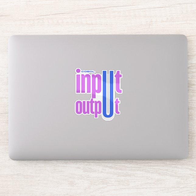 Cobol Programming Language Input Output Section Sticker (Computer)