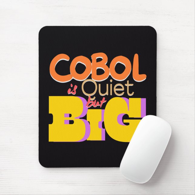 Cobol Programming Language is Quiet But Big  Mouse Pad (With Mouse)