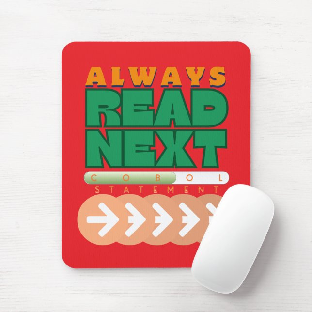 Cobol Programming Read Next Statement Mouse Pad (With Mouse)
