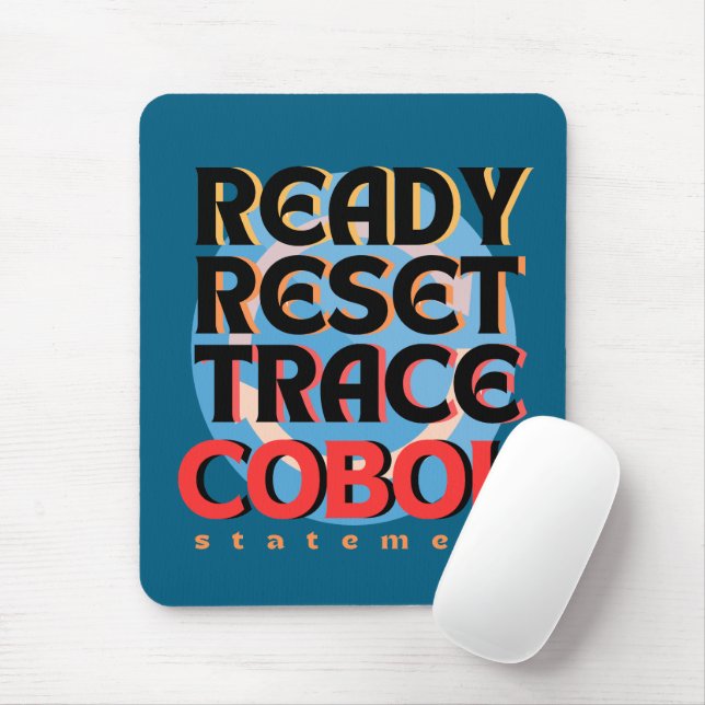 Cobol Programming Reset Trace Mouse Pad (With Mouse)
