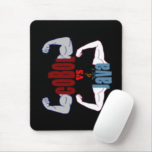 Cobol vs Java Programming Languages Showdown Mouse Pad