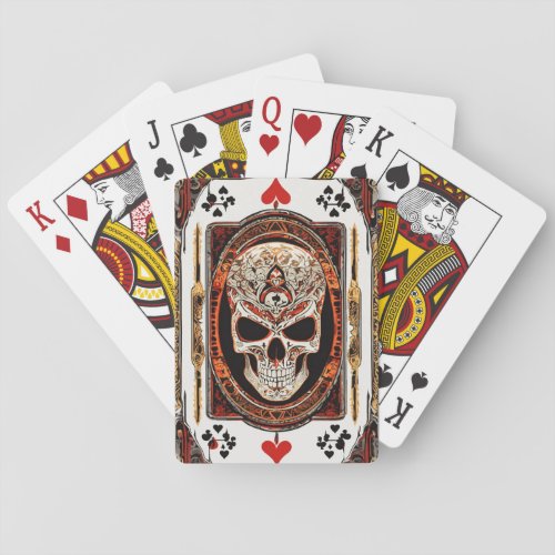 cobra and skull style playing cards