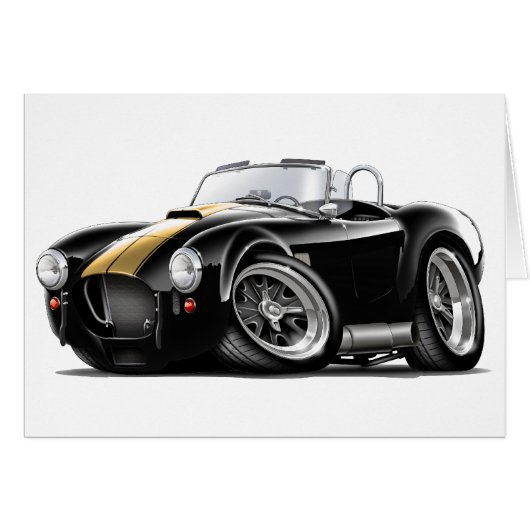 Cobra Black-Gold Car Cards (Front Horizontal)