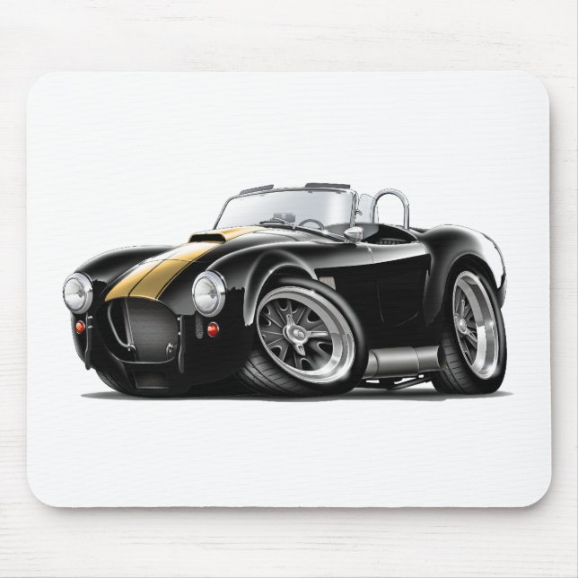 Cobra Black-Gold Car Mouse Pad (Front)