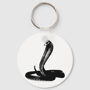 Cobra - black keychain