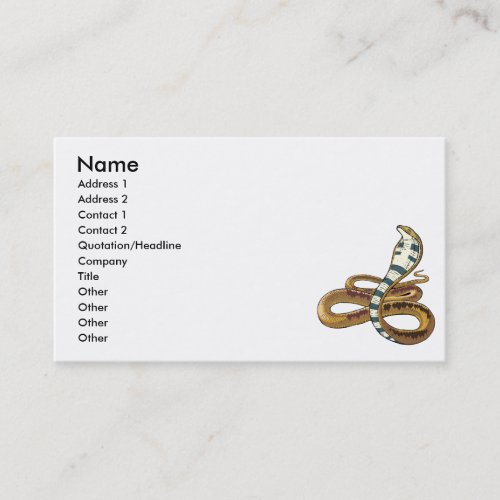 cobra business card template