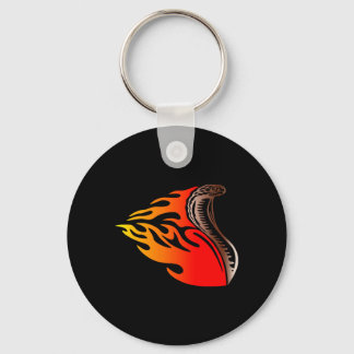 cobra flames design keychain