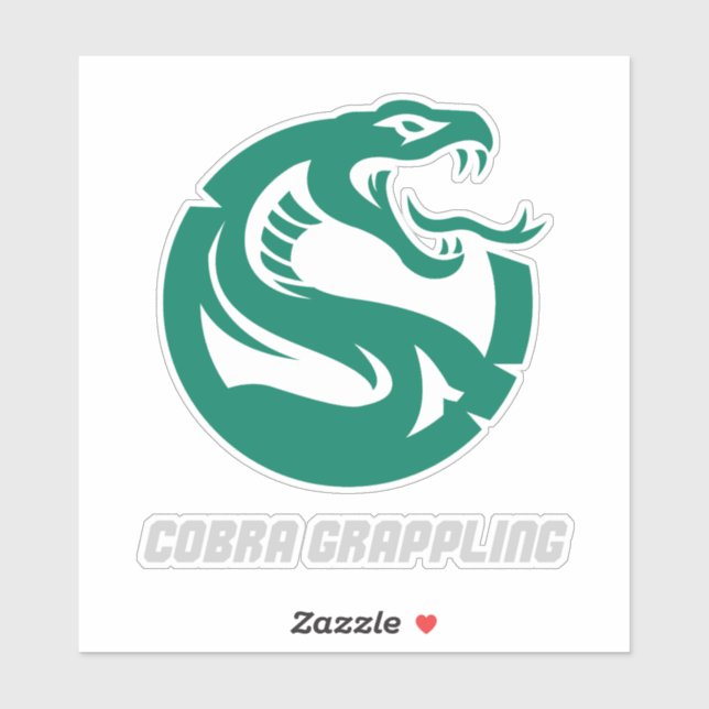 Cobra Grappling Snake BJJ Training Sticker (Sheet)