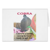 Cobra in a Basket Ready to spit Fire (Front Horizontal)