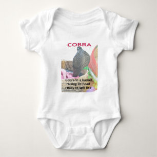 Cobra in Basket Art Print Baby Bodysuit