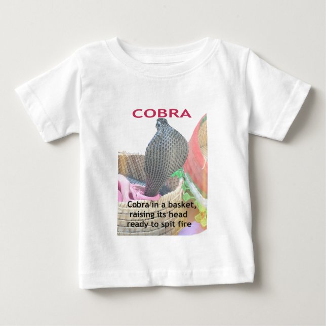 Cobra in Basket Art Print Baby T-Shirt (Front)