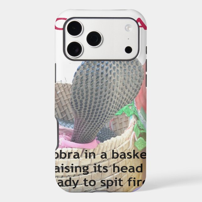 Cobra in Basket Art Print Case-Mate iPhone Case (Back)