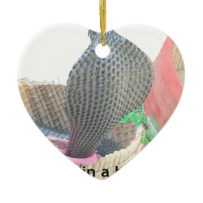 Cobra in Basket Art Print Ceramic Ornament