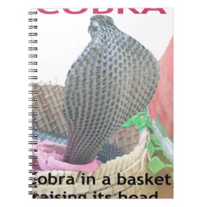 Cobra in Basket Art Print Notebook
