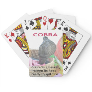 Cobra in Basket Art Print Poker Cards