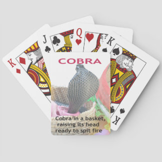 Cobra in Basket Art Print Poker Cards