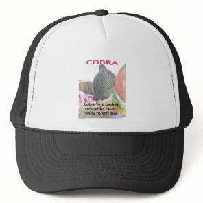 Cobra in Basket Art Print Trucker Hat