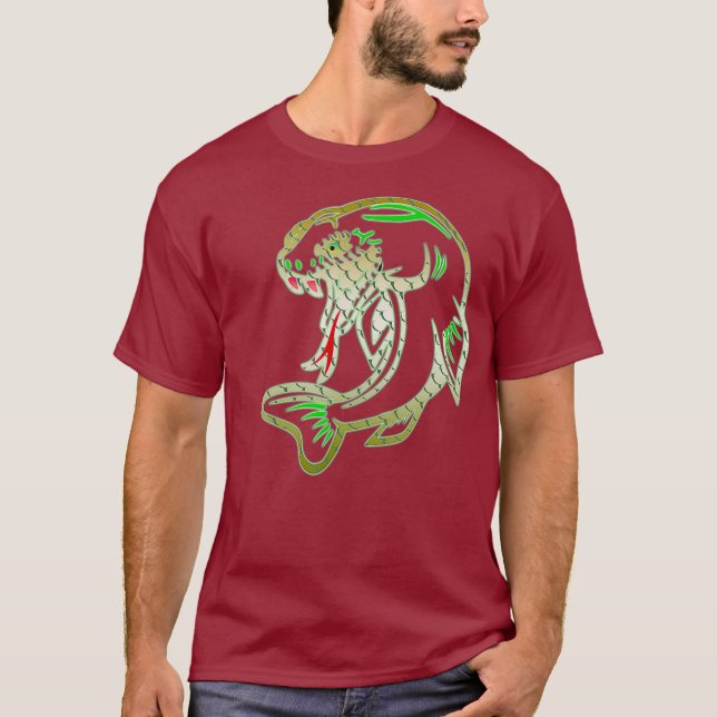 Cobra Koi Snake fish hybrid Novelty Graphic T-Shirt (Front)