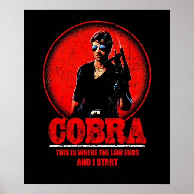 Cobra Movie Retro Poster (Front)
