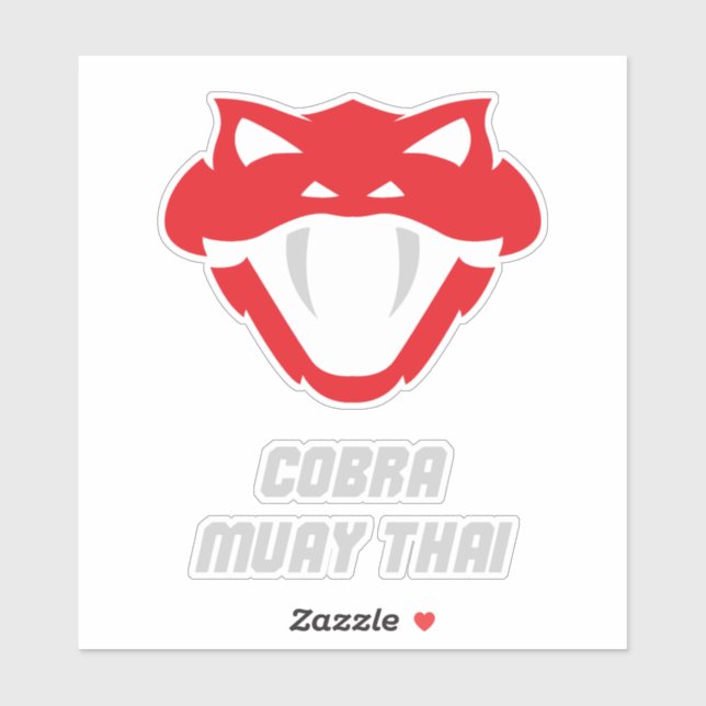 Cobra Muay Thai Martial Arts Sticker (Sheet)