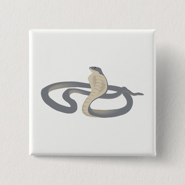 Cobra Pinback Button (Front)