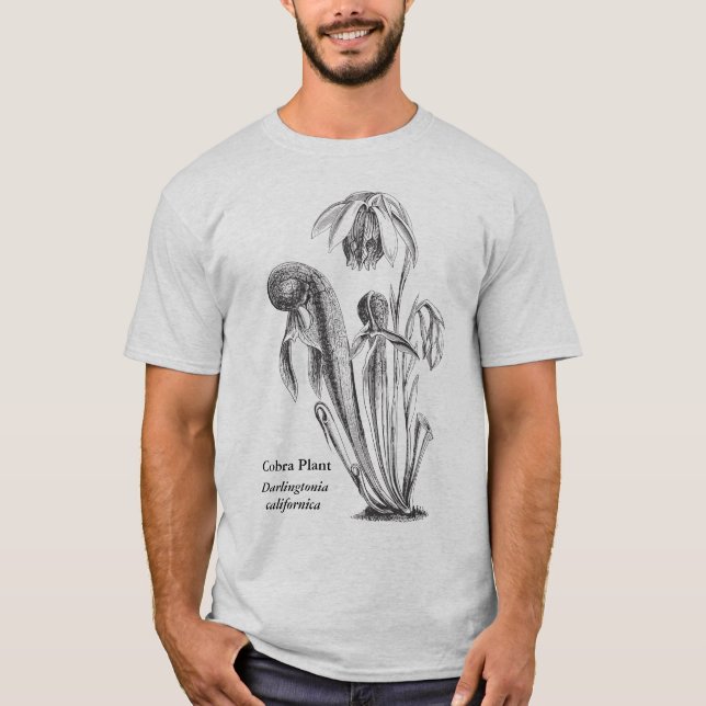 Cobra Plant Botanical Art T-Shirt (Front)