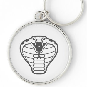 Cobra Snake Black illustration animals Venomous Keychain