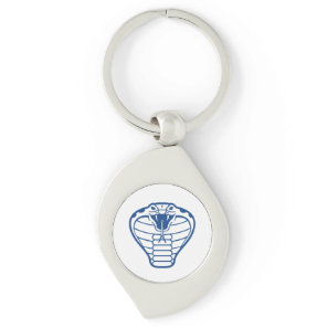 Cobra Snake Blue animal Venomous Boa Keychain