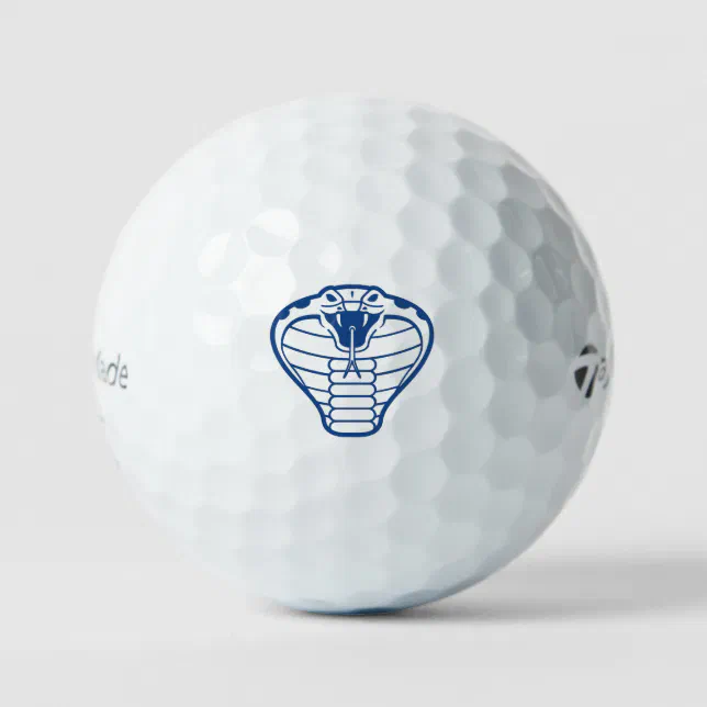 Cobra Snake Blue Illustration Boa Reptile Golf Balls Zazzle