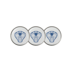 Cobra Snake Blue Illustration Golf Ball Marker