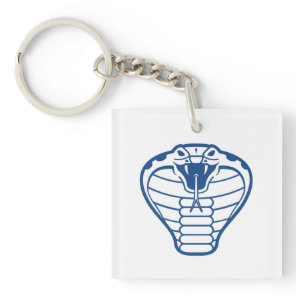 Cobra Snake Blue Venomous Boa animal  Keychain
