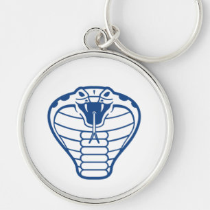 Cobra Snake Blue Venomous Boa animal Keychain