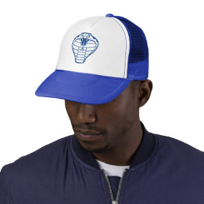 Cobra Snake Blue Venomous Boa Animals Trucker Hat