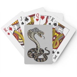 cobra snake drawstring bag poker cards