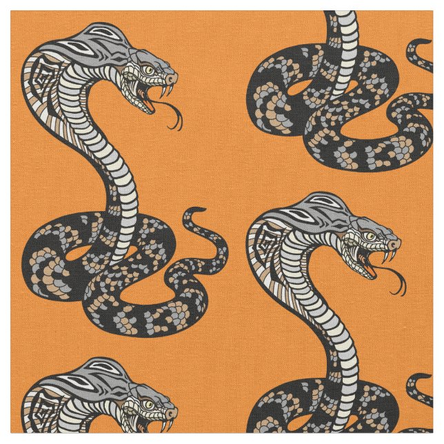 cobra snake fabric (Close Up)