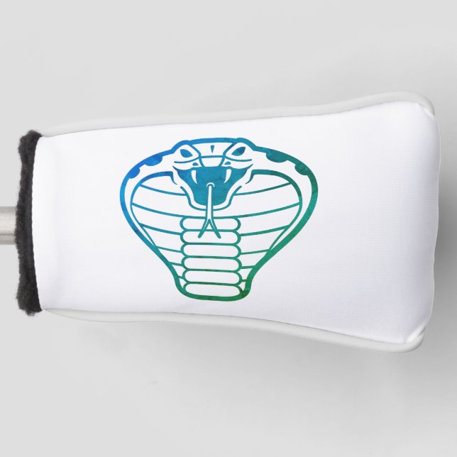 Cobra Snake Green Illustration Animals King Golf Head Cover (Front)