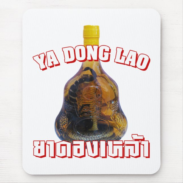 Cobra Snake Vs Scorpion Whiskey ... Yadong Lao Mouse Pad (Front)