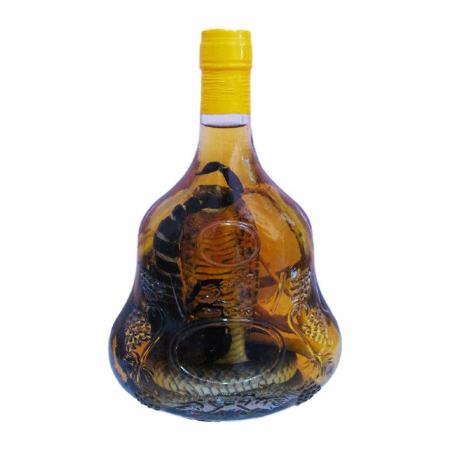 Cobra Snake Vs Scorpion Whiskey ... Yadong Lao Statuette (Front)