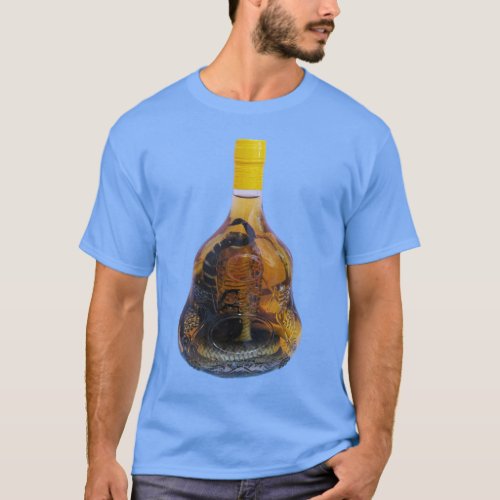 Cobra Snake Vs Scorpion Whiskey  Yadong Lao T_Shirt