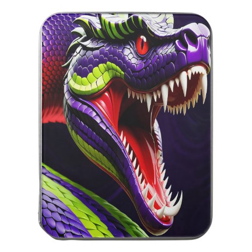 Cobra snake with vibrant green and purple scales jigsaw puzzle