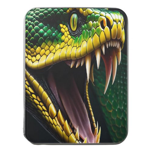 Cobra snake with vibrant green and yellow scales  jigsaw puzzle